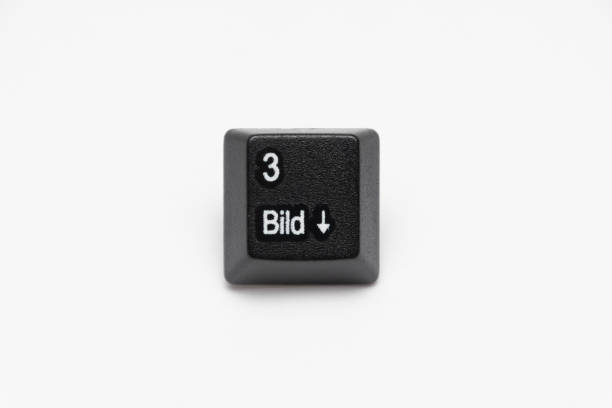 istock Single black keys of keyboard with different letters 1020428512