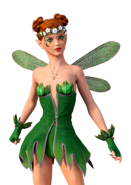 istock 3D illustration spring fairy on white 1020435856