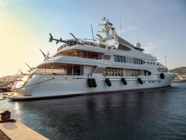istock Cannes - Luxury yacht in port 1020452750