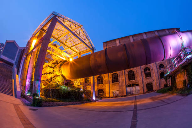 istock Factory buildings and industrial equipment 1020461156