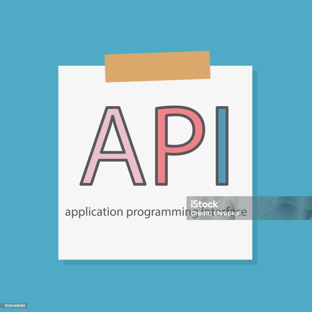 Api Application Programming Interface Written In A Notebook Paper Stock ...
