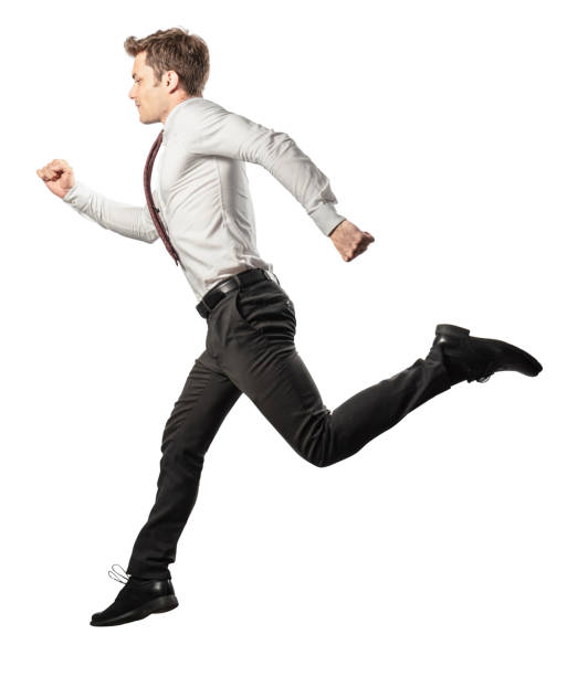 istock jumping businessman isolated on white background 1020468418