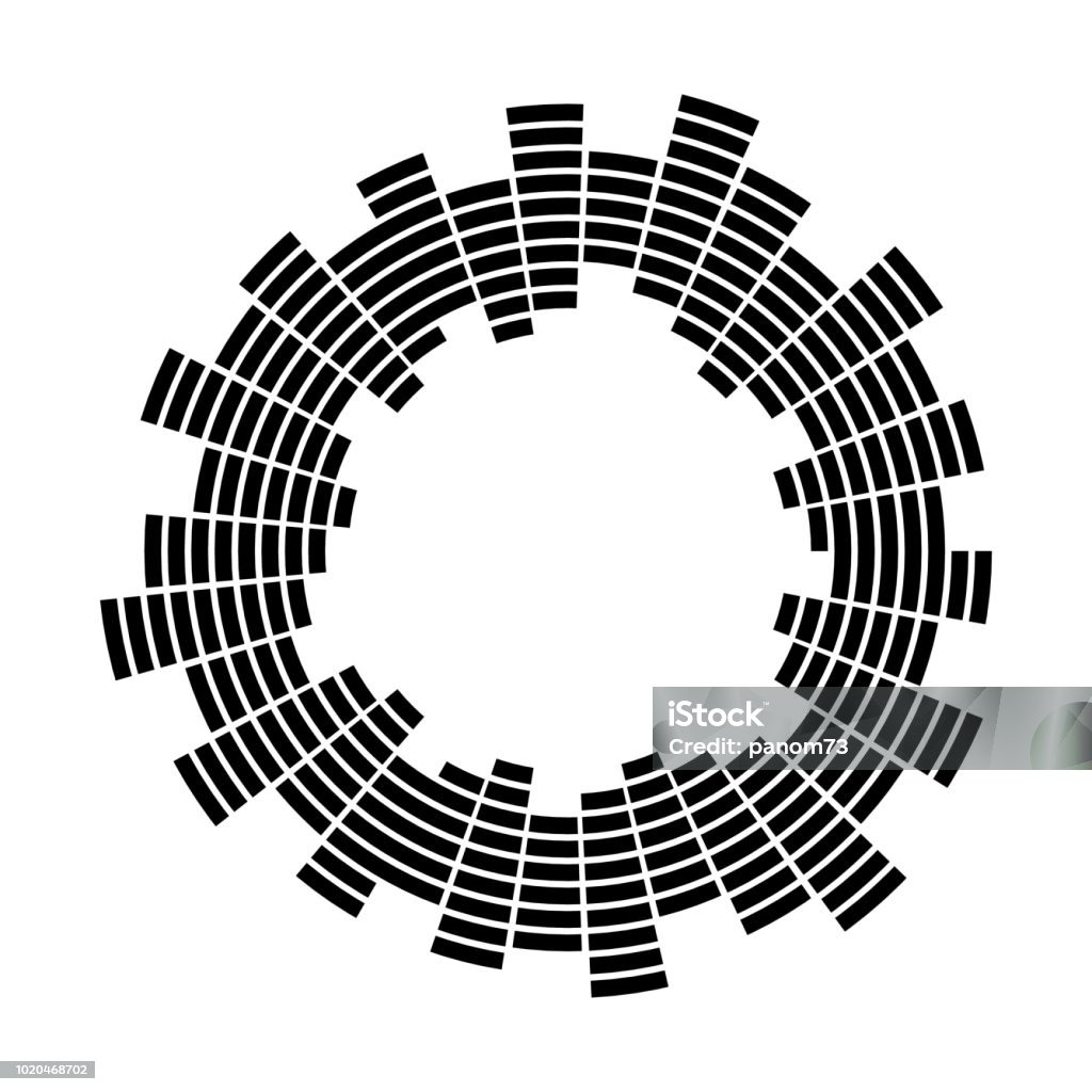 Biểu Tượng Vector Vòng Tròn Sóng Âm Thanh Bộ Chỉnh Âm Trừu Tượng ...
