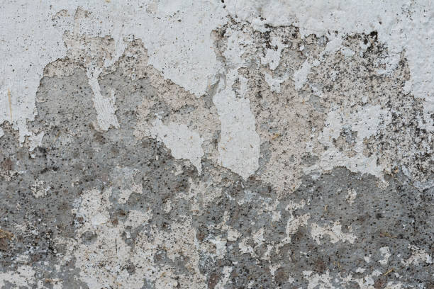 istock Wall fragment with attritions and cracks 1020474058