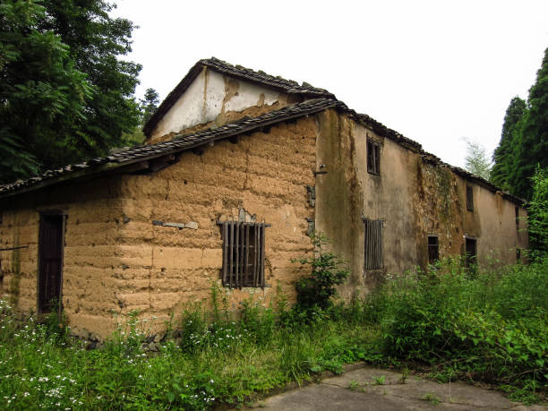 istock Shabby and Old-fashioned House in Mountain Area 1020477970