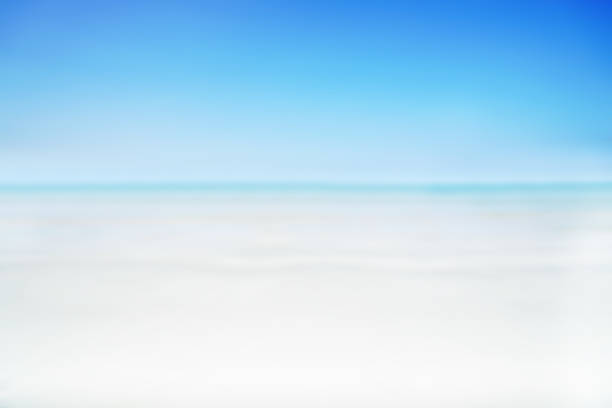 istock Blur background of cool sea on horizon tropical sandy beach. 1020478732