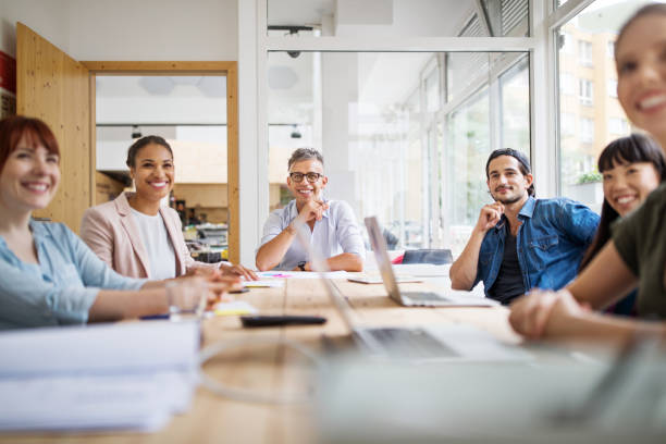 istock Start up business group attending video conference call 1020489910