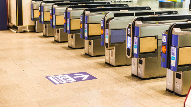 istock ticket gate of the station 1020493238