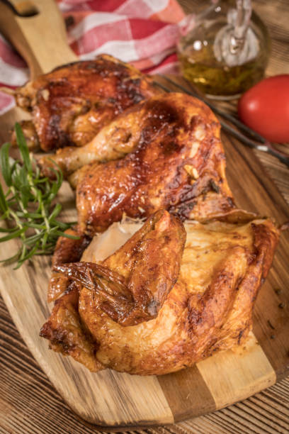 istock Pieces of roasted chicken. 1020506100