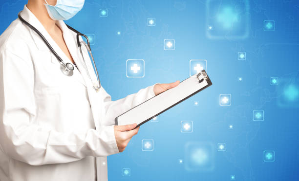 istock Female doctor with notepad 1020532858