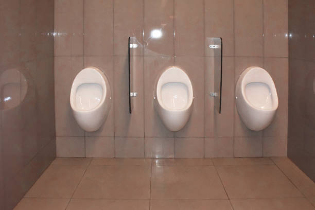 istock Public restroom urinals 1020542222