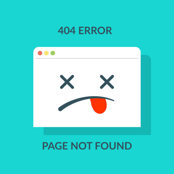 404 error. Concept of page not found or web site under construction or maintenance like browser with dead emoji. Cartoon flat minimal trend modern simple logo graphic design. 404 error. Concept of page not found or web site under construction or maintenance like browser with dead emoji. Cartoon flat minimal trend modern simple logo graphic design hypertext transfer protocol stock illustrations