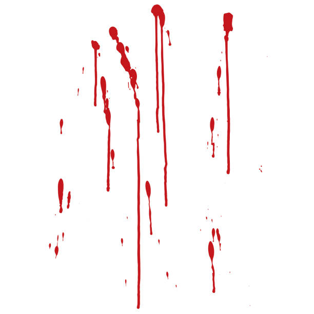 illustrazioni stock, clip art, cartoni animati e icone di tendenza di gocciolamenti di sangue - paint drops