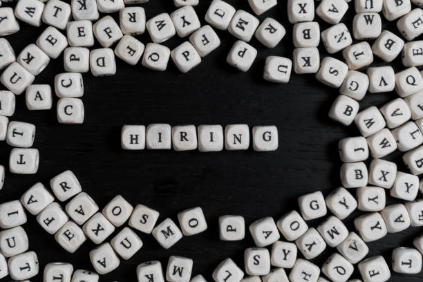 istock Word  on wooden cubes on a black wooden table with copy space 1020567158
