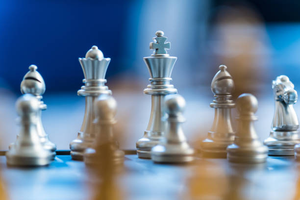 istock Close-Up Of Chess Pieces On Board 1020581592
