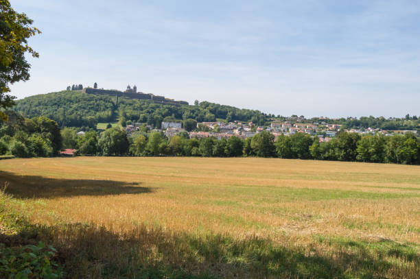 View of the citadel and the city of Montmédy stock photo