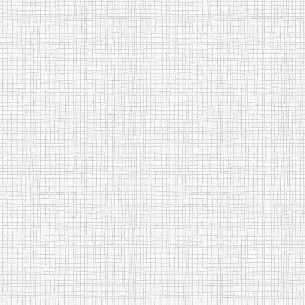 회색 캔버스 삼 베 텍스처, 완벽 한 체크 무늬 패턴입니다. 그레이 린 넨 직물 섬유입니다. 벡터 배경 - gauze stock illustrations