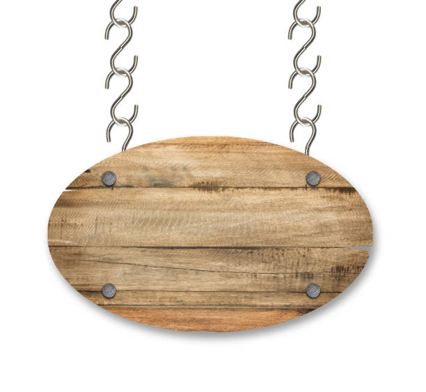 istock Wooden sign isolated on white background with clipping path. 1020596498