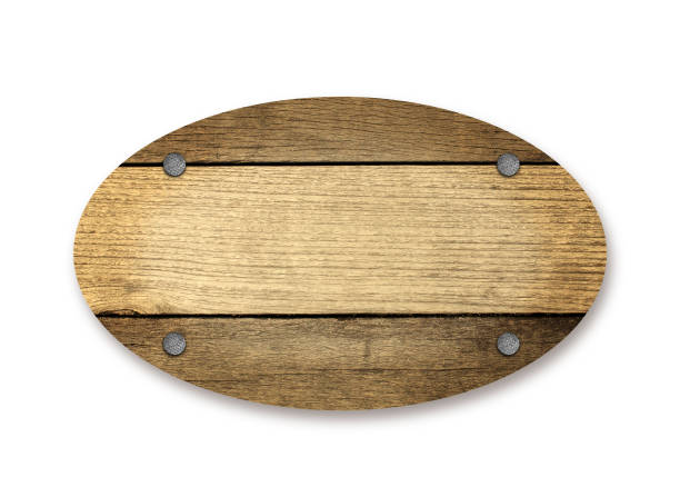 istock Wooden sign isolated on white background with clipping path. 1020596592