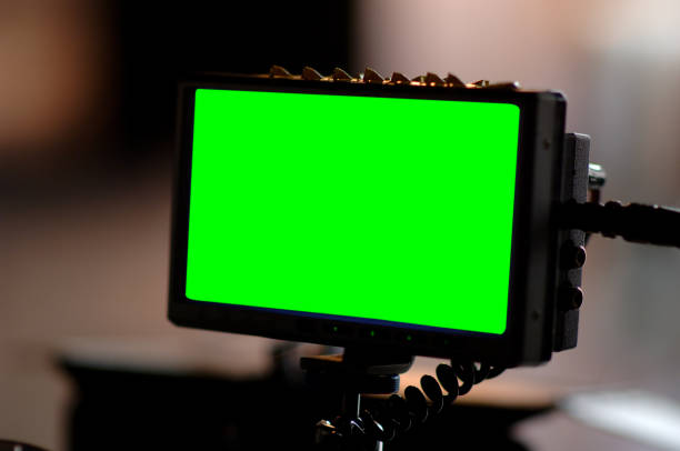 istock Green screen on monitor. 1020666554