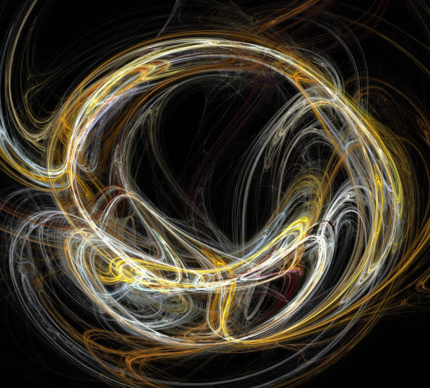 istock image of one Digital Fractal on Black Color 1020679452