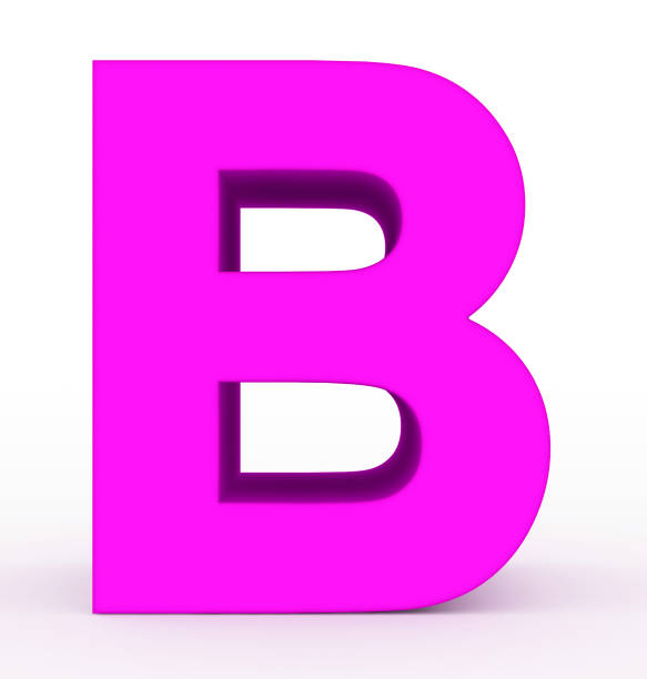 istock letter B 3d purple isolated on white 1020686884