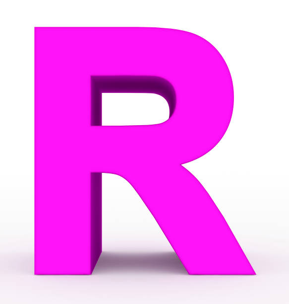istock letter R 3d purple isolated on white 1020687012