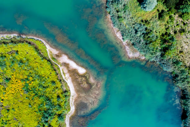 istock Aerial view of lake 1020710320