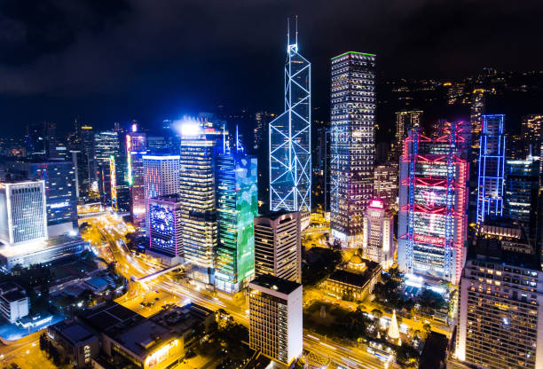 istock Hong Kong City at night 1020743848