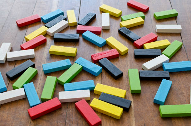 istock puzzles and colored figures with numbers and letters used in occupational therapy, for rehabilitation or learning 1020769116