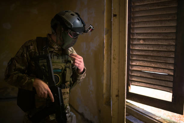 istock Soldier Under Cover of Darkness 1020803808