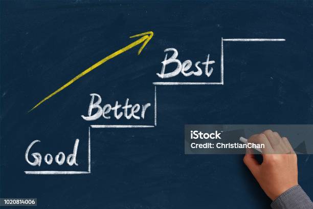 Good Better Best Stock Photo - Download Image Now - Improvement, Success, Winning