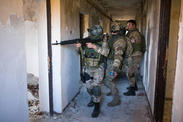 istock Soldiers in action 1020814430