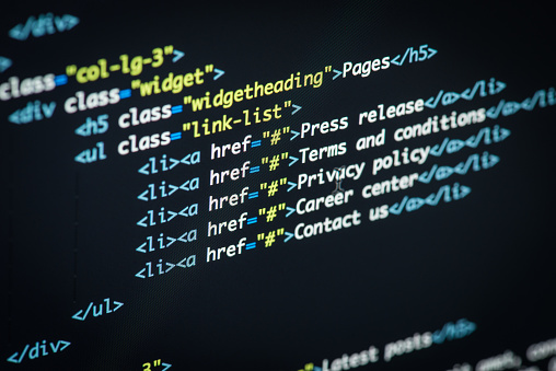 Html And Css Code Developing Screenshot Stock Photo - Download Image ...