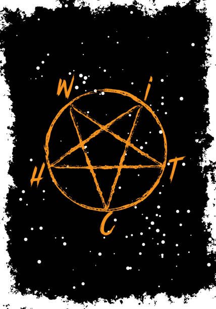 istock Halloween holidays card with creepy hand drawing . Handmade flyer posters and greeting card with handwritten calligraphy words quote phrase of witchery and black magic. Vector. 1020880920