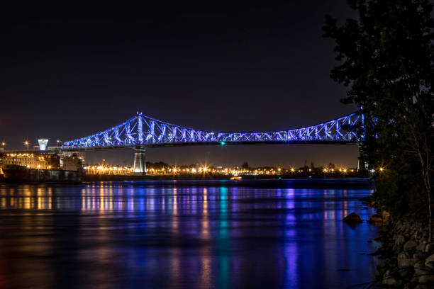 istock Jacques Cartier Bridge Illuminated at Night, Montreal, Quebec 1020918306