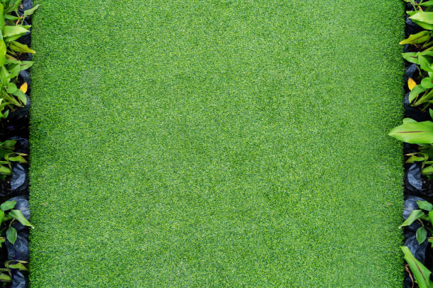istock Top view photo, Artificial green grass texture background 1020985430