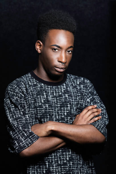 istock Black youth wearing a nose ring 1021028924