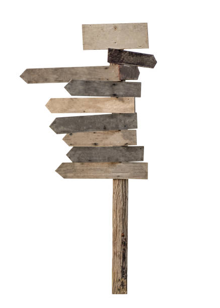 istock Wooden empty signpost arrows 1021031268