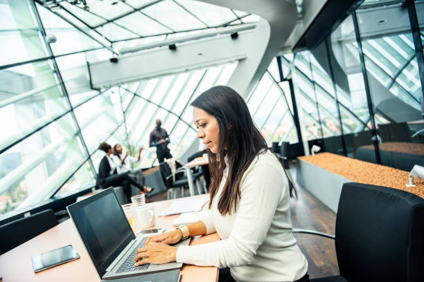 istock Business woman using laptop 1021031694