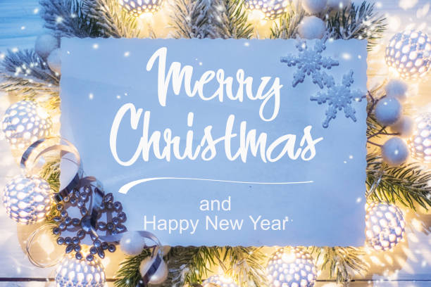 istock Christmas lighting. Top view, flat lay, copy space. 1021034926