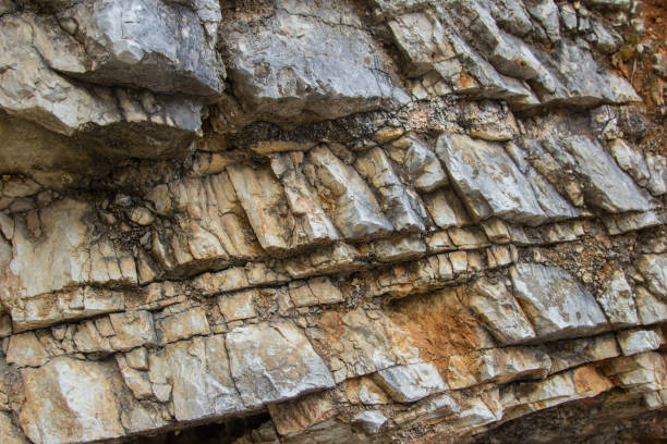 istock Beautiful stone texture on the beach in Albania. 1021070102