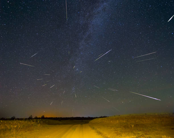 istock august 2018 Perseids  starfall above the night sandy desert 1021078572