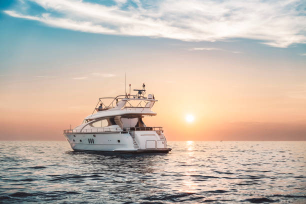 istock Yacht in sunset 1021083800