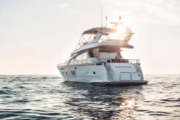 istock Yacht in the sunset 1021089122