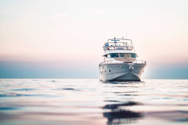 de frente - nautical vessel speedboat motorboat yacht - fotografias e filmes do acervo