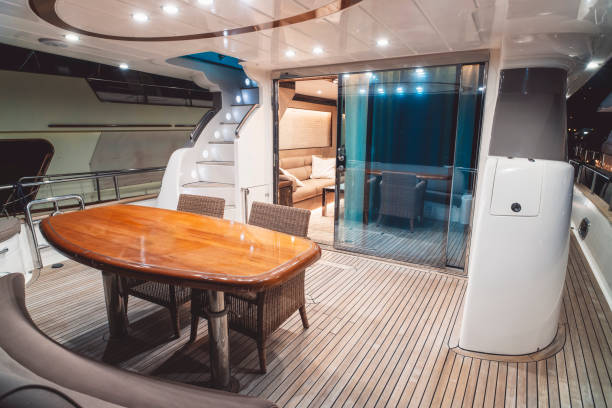 istock Outdoors of luxurious yacht 1021093598