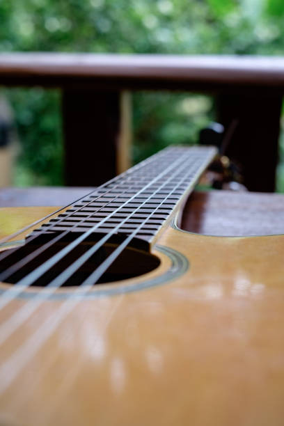 istock Selective focus of acoustic guitar 1021093980