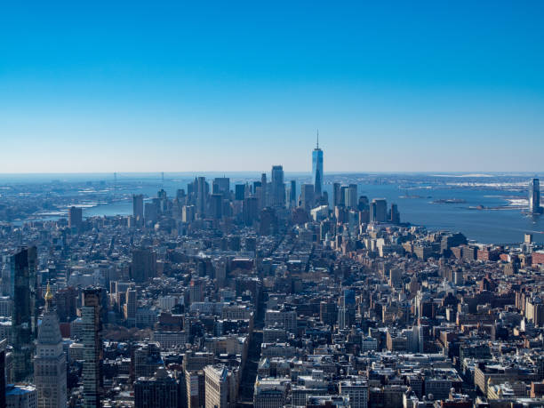 istock landscape from Empire State Building at New York City 1021101874