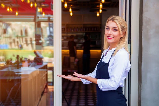istock Waitress at a coffee shop 1021104700